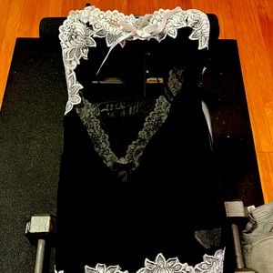 Black & White Lace Nightgown